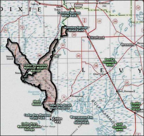 Map - Cedar Key Area